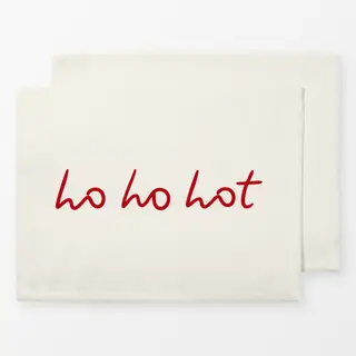 Tischset Ho Ho Hot red