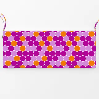 Bankauflage Punkte groß Pink Orange