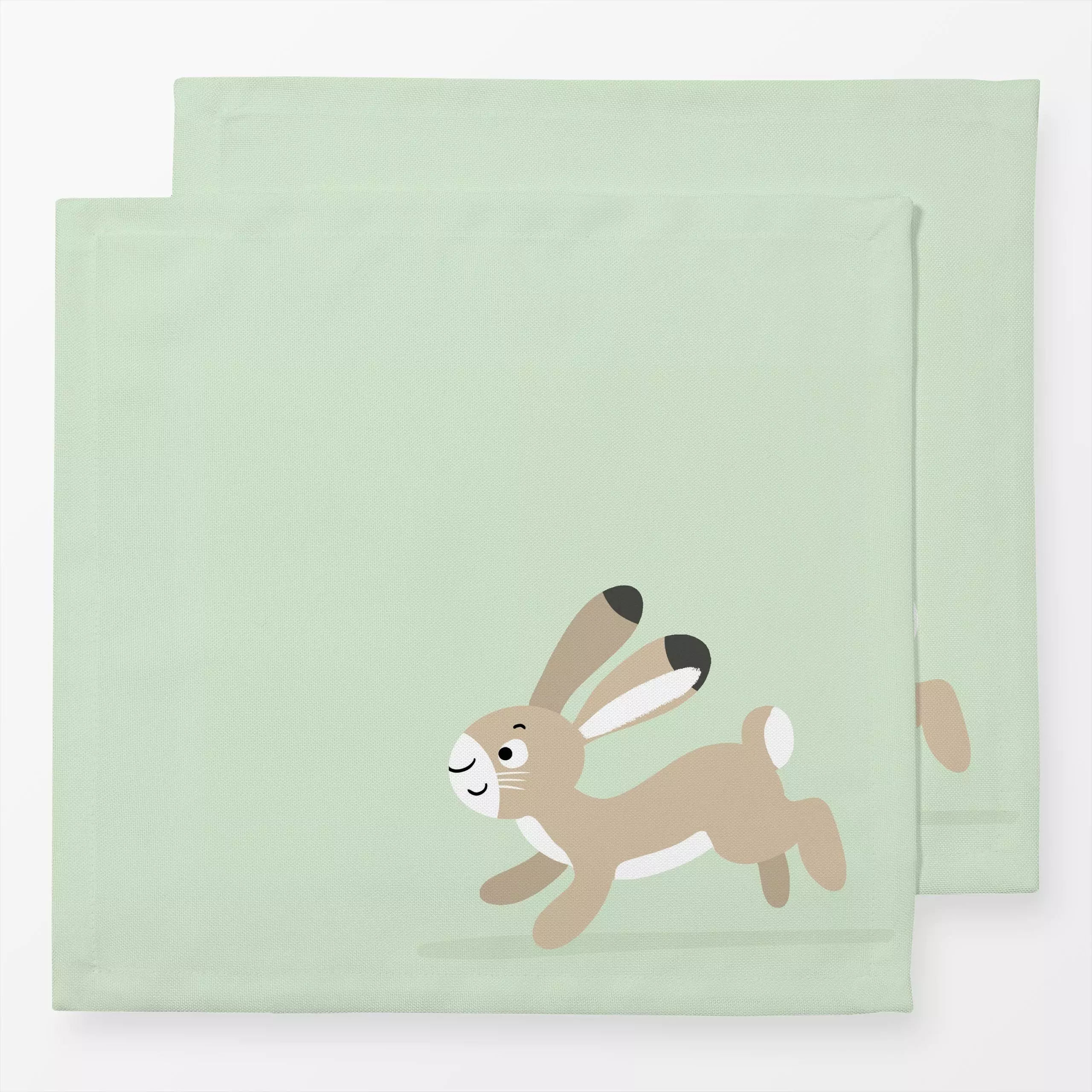 Servietten Hoppelhase - Frühling, Tiere - von „Julia Reyelt"; minimal, Hase, Wildtiere, Tiere, modern, Ostern, Osterhase, Kl...