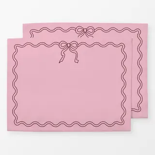 Tischset Tischset mit Schleife rose