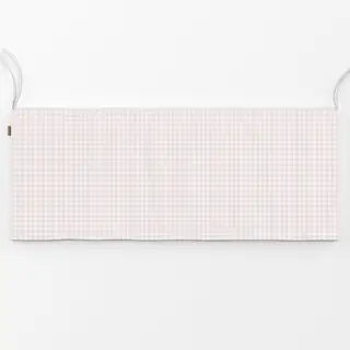 Bankauflage Vintage Rosa Weiß Karo