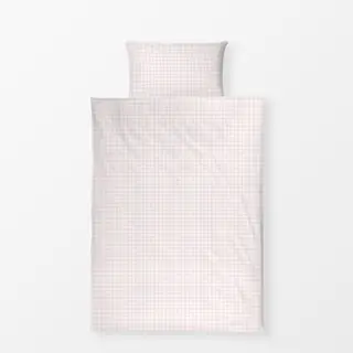 Bettwäsche Vintage Rosa Weiß Karo