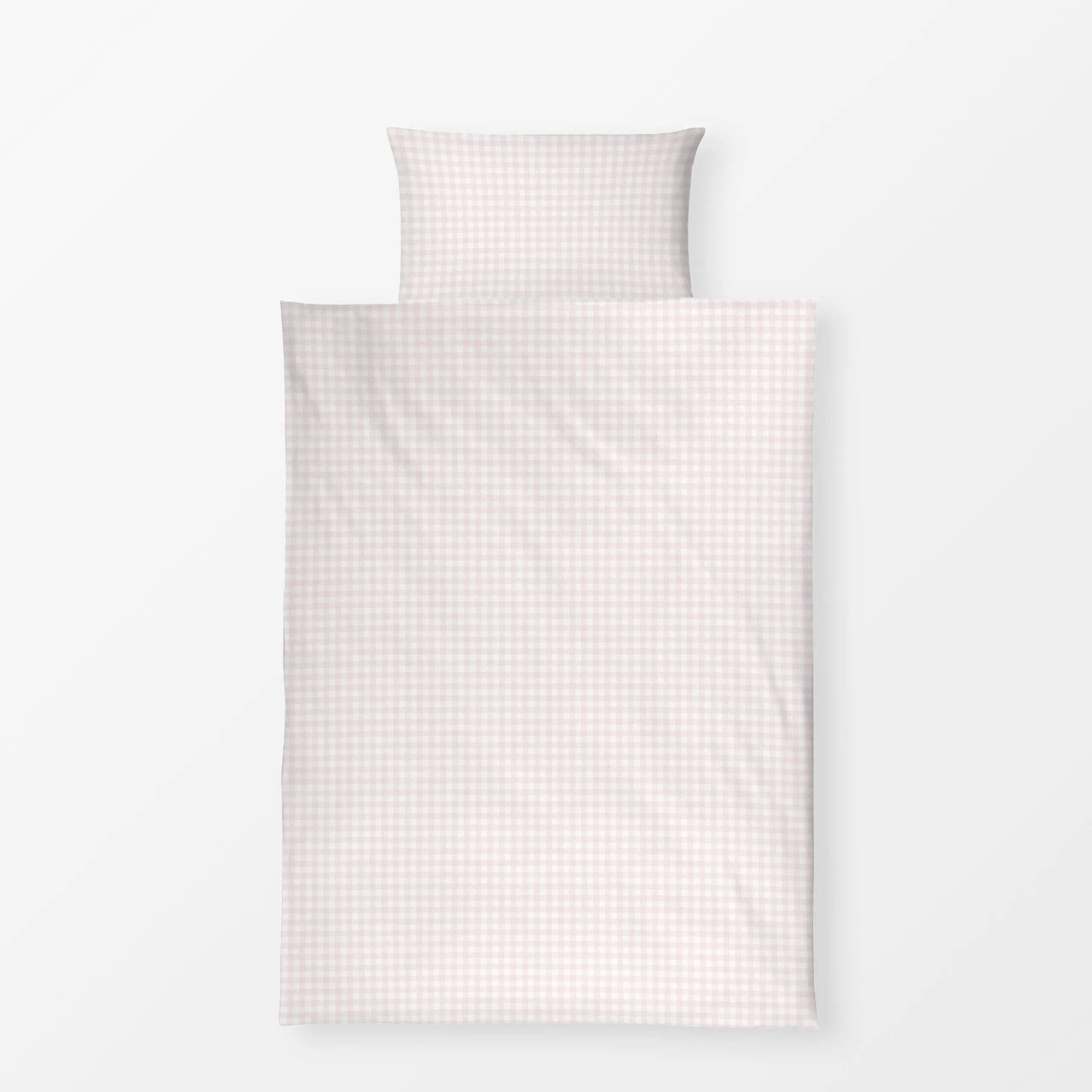 Bettwäsche Vintage Rosa Weiß Karo - Frühling, Symbole & Muster - von „Uta Naumann"; Retro, niedlich, landhaus, klassisch, ka...