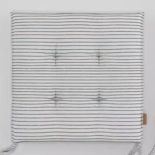 Sitzkissen Streifen Graublau Hell