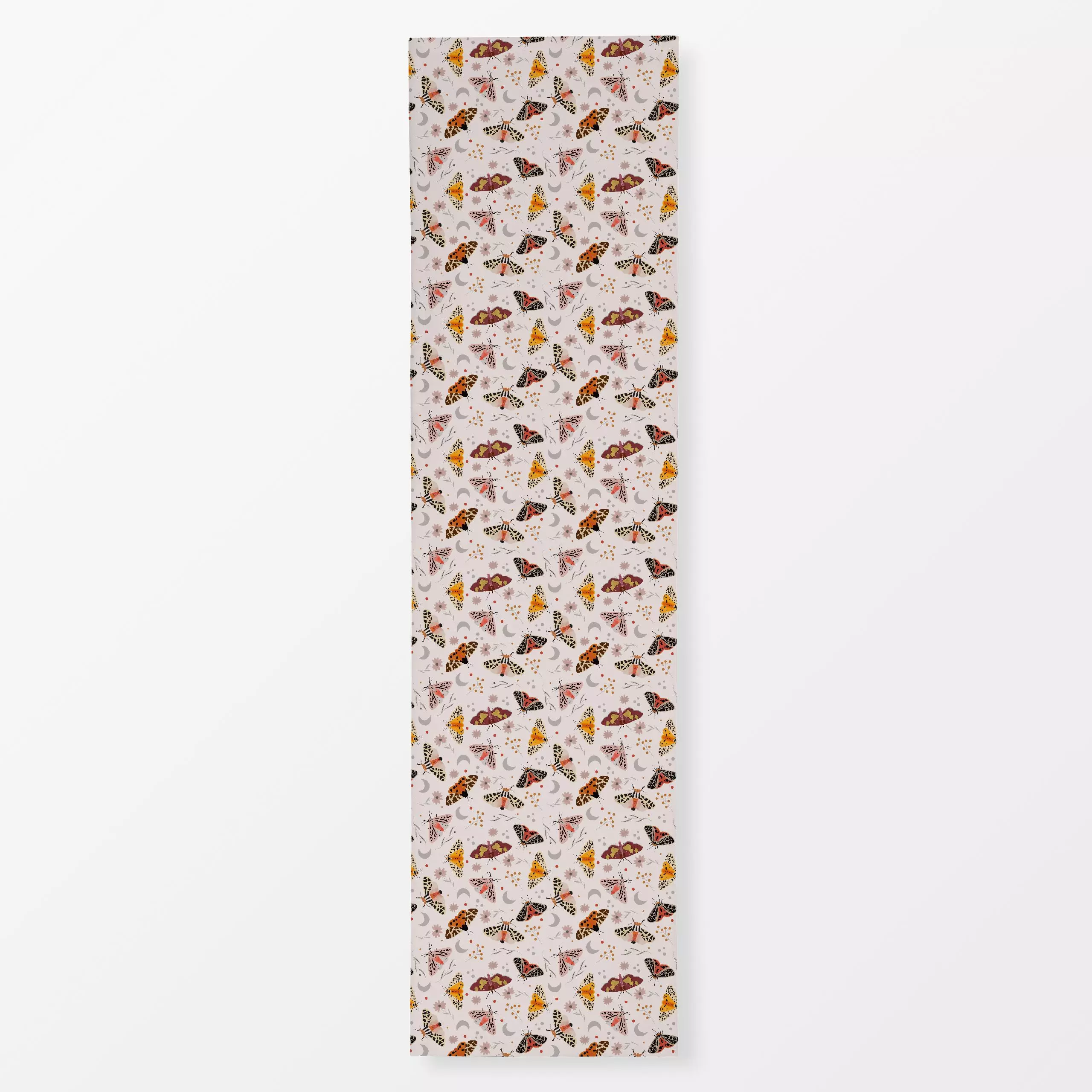 Tischläufer Bunte Motten - Blumen & Florales, Frühling - von „Menina Lisboa "; Natur, Kinder, skandinavisch, Wildblumen, Ora...