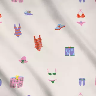 Meterware Bademode Muster