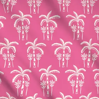 Meterware Palmtree Trio Pink