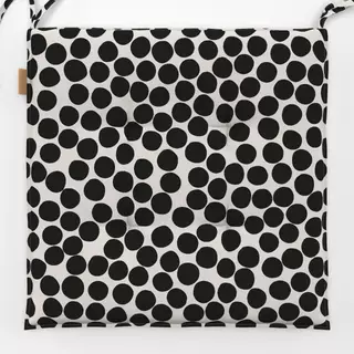Sitzkissen Viele Punkte Schwarz