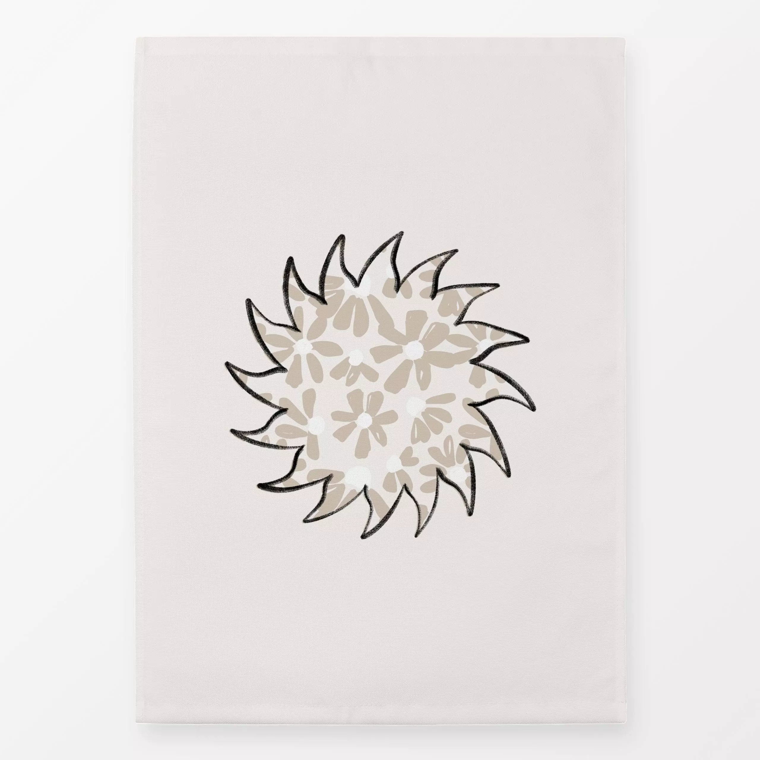 Geschirrtücher Flower Sun beige - Sommer - von „Kruth Design"; Garten, Sommer, Gartenbank
