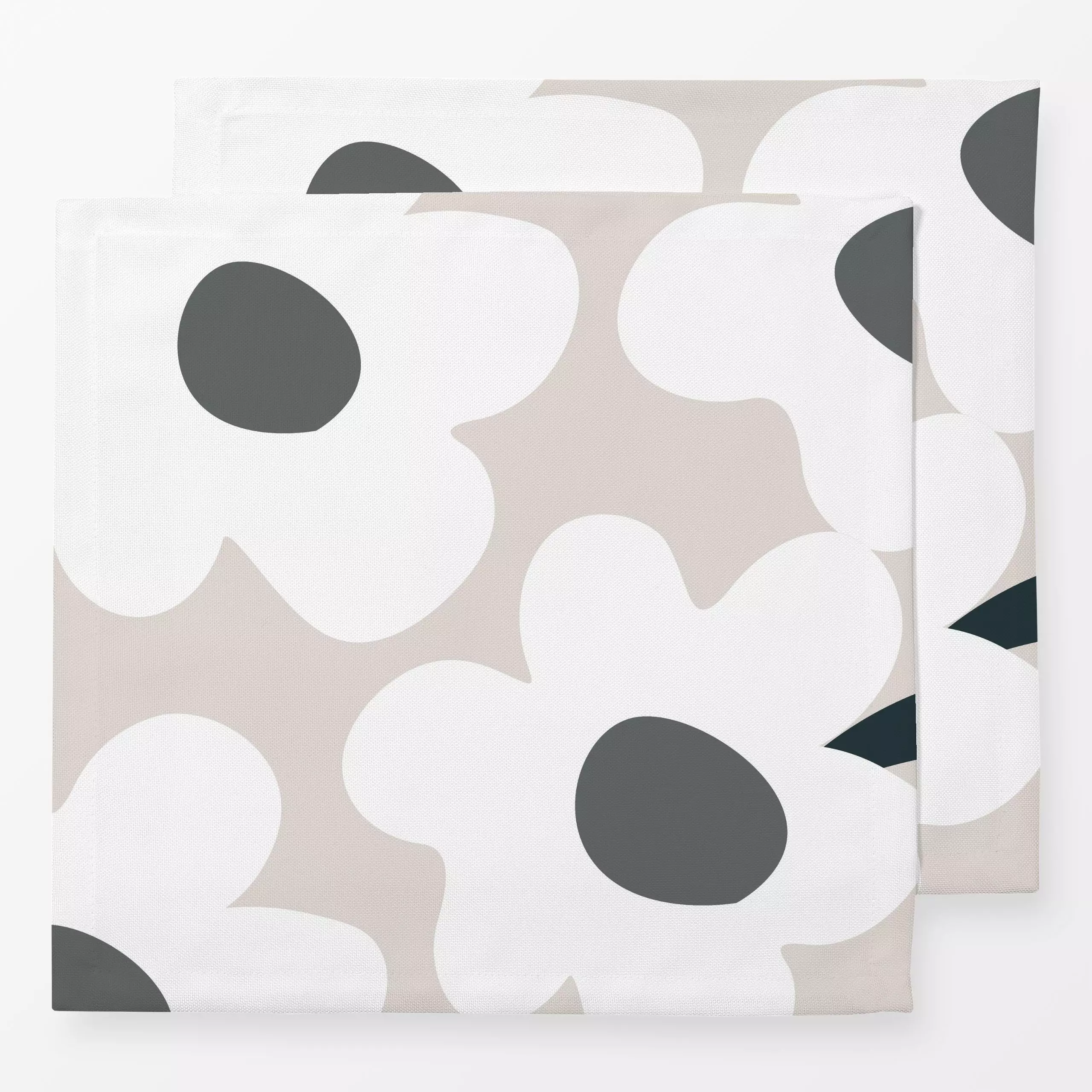 Servietten Blümchen Auf Beige - Frühling, Ostern - von „Alisa Knöß"; minimal, skandinavisch, Blumen, geschenkidee, Gartendek...