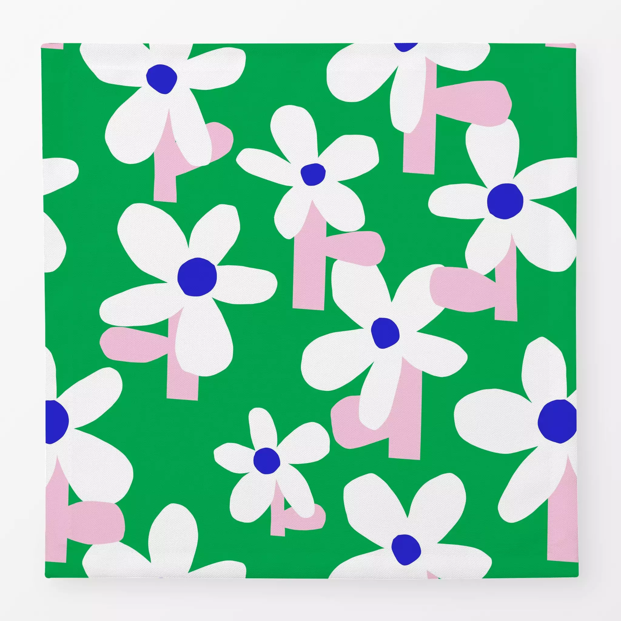 Servietten Blooming bright green pink Blooming bright green pink