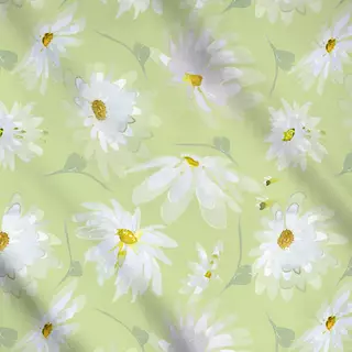 Meterware Wasserfarben Margeriten