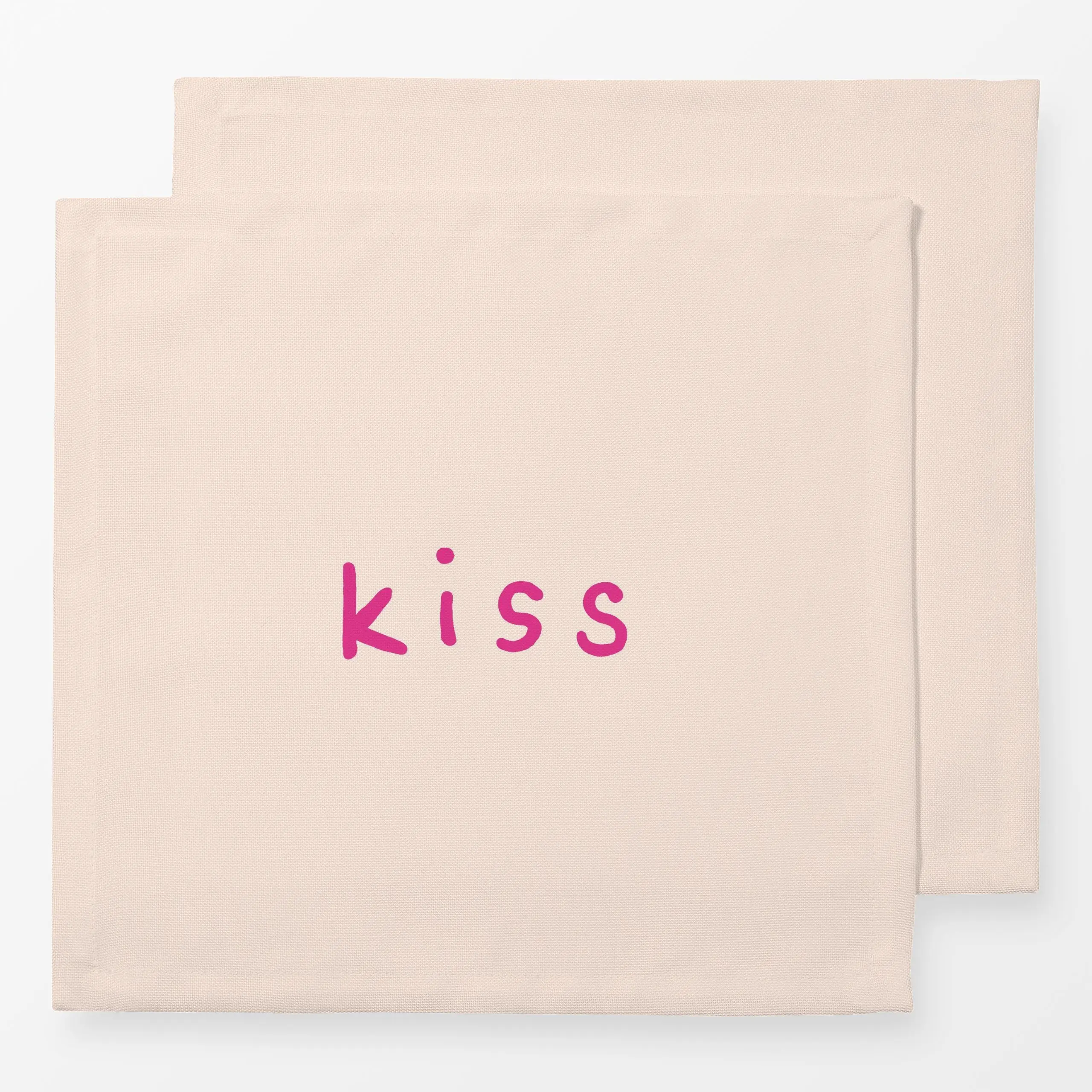 Servietten Love Kiss - Liebe, Romantik & Pride, Sprüche & Schriftzüge - von „Julia Schumacher"; Love, kuss, fun, Kiss, kuess...