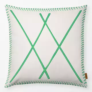 Kissen Cool Boho Cross green
