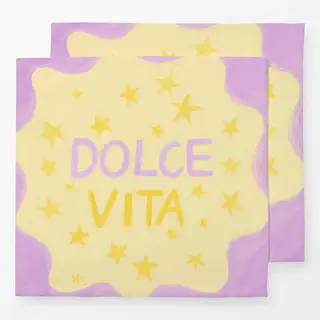 Servietten Dolce Vita Stern Gelb Lila