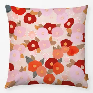 Kissen Pink Rosa Rot Abstrakte Blumen