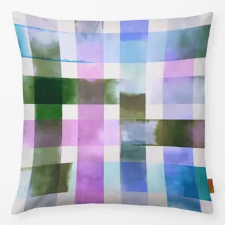 Kissen Checks Gradation Plaids Lilac