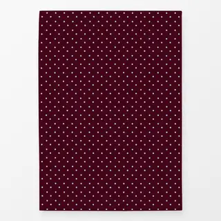 Geschirrtücher Polkadots Halbversatz Burgundy