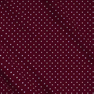 Meterware Polkadots Halbversatz Burgundy
