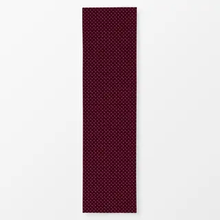 Tischläufer Polkadots Halbversatz Burgundy