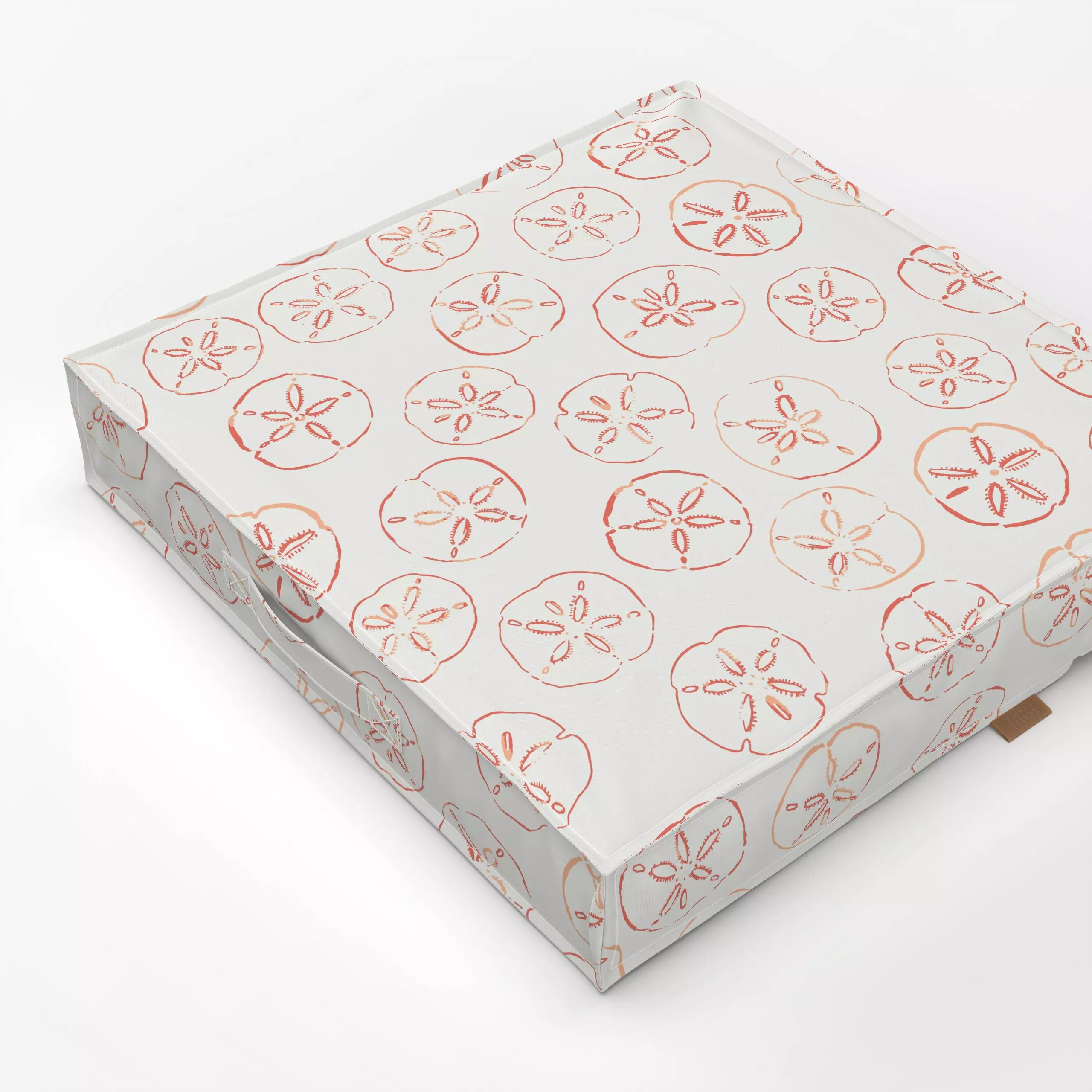 Bodenkissen Sanddollar coral - Natur & Landschaft, Tiere - von „Katrin Graff“; Strand, Sand, Urlaub, maritim, coastal, Beach...