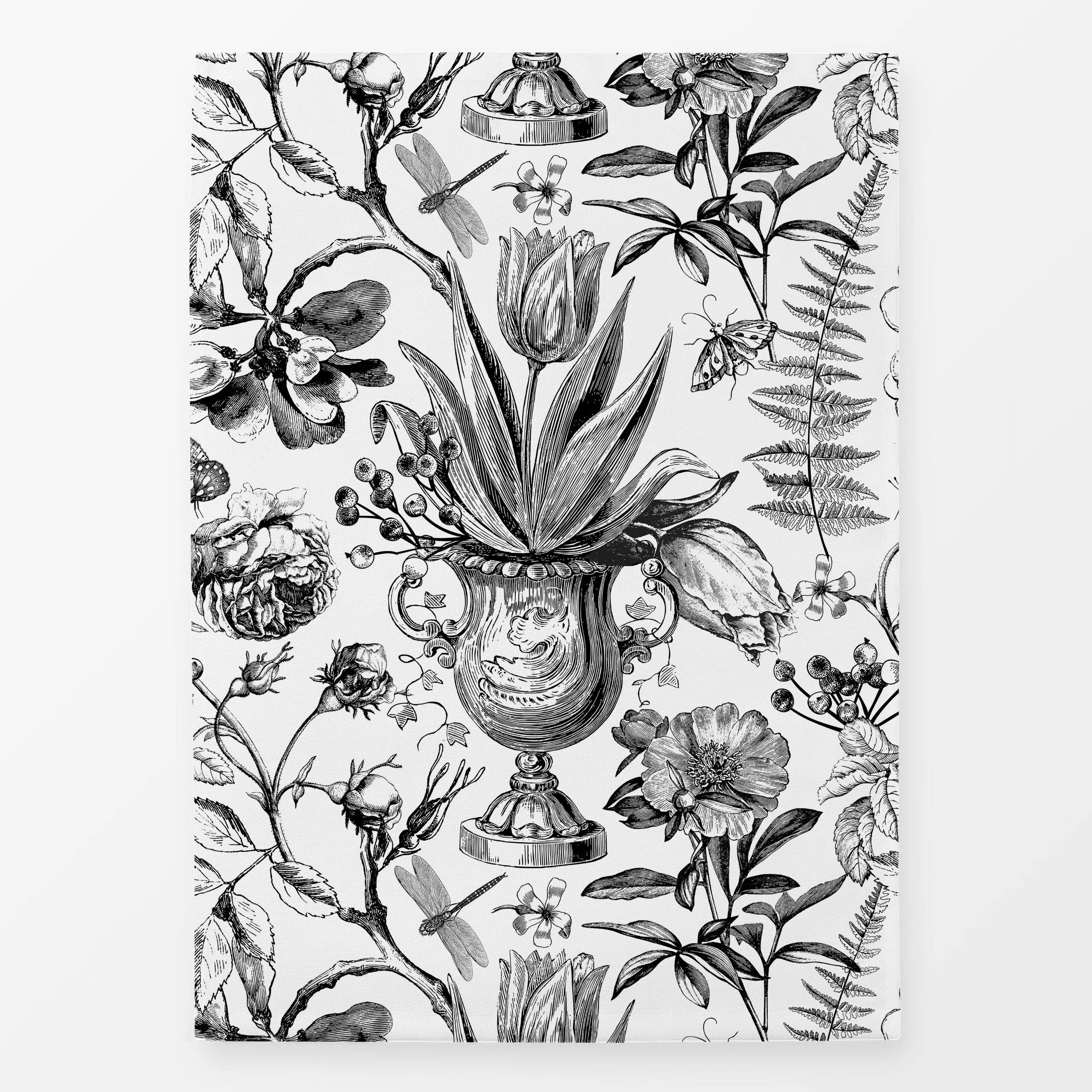 Geschirrtücher Frühlings-Nostalgie - Blumen & Florales, Pflanzen & Botanik - von „Andrea Haase"; Natur, Blumen, Tulpen, Blüt...