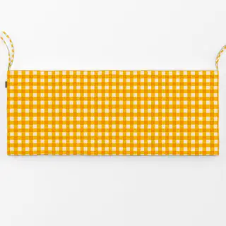 Bankauflage Plaid Gelb Rosa