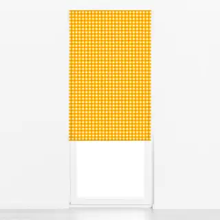 Raffrollo Plaid Gelb Rosa