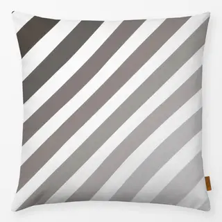Kissen Gradient Streifen Grau