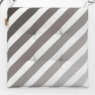 Sitzkissen Gradient Streifen Grau