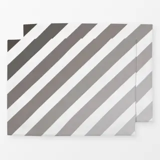 Tischset Gradient Streifen Grau
