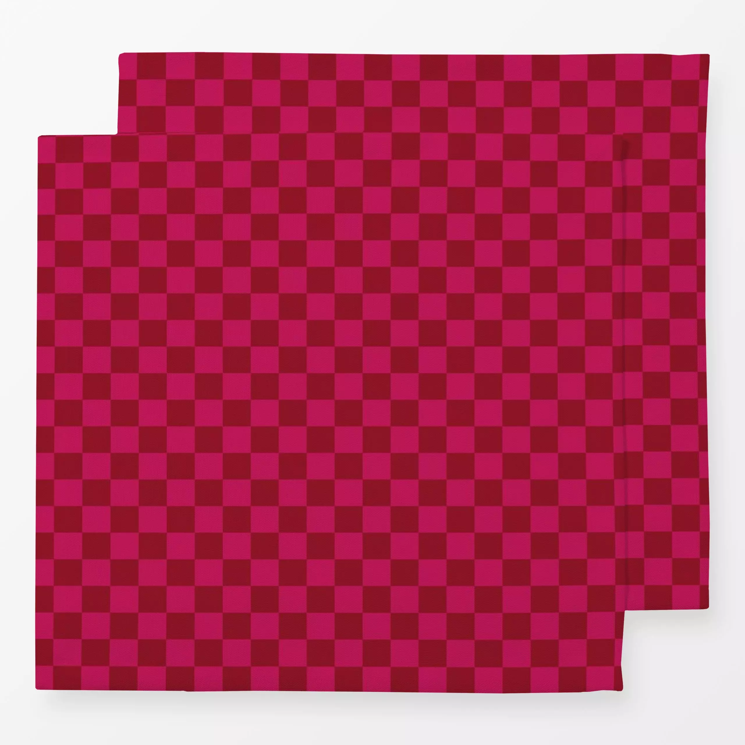 Servietten Schachbrett Pink - Symbole & Muster - von „DEINKI Studio"; bunt, kariert, kleinkarriert, Schachbrett, Schachbrett...