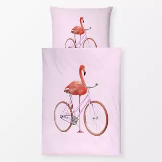 Bettwäsche Flamingo Bike