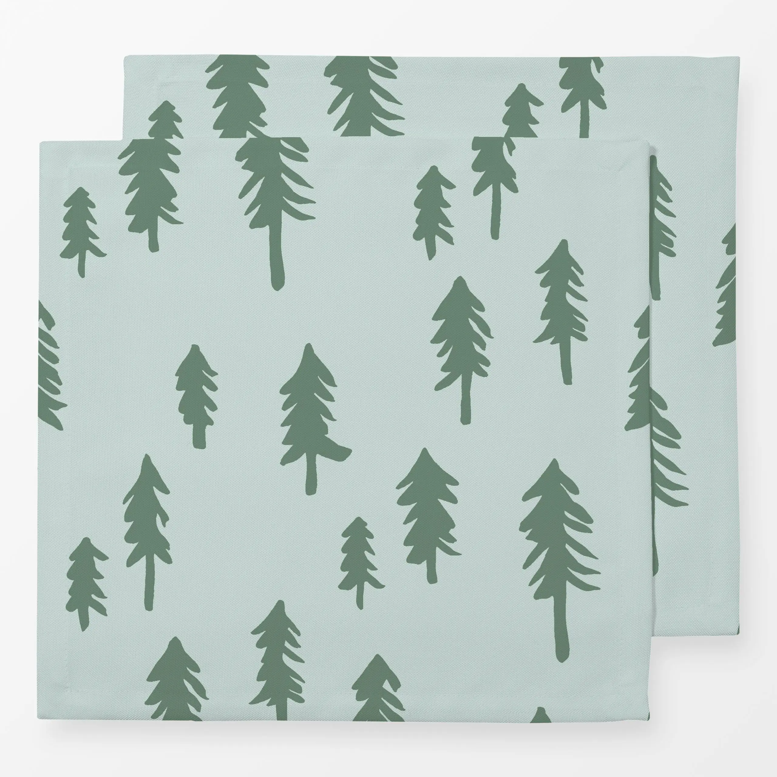 Servietten Mountain Woods - Natur & Landschaft, Symbole & Muster, Pflanzen & Botanik - von „Julia Schumacher"; Tannenbaum, S...