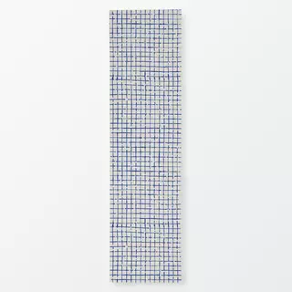 Tischläufer Netz Karo Blau Beige