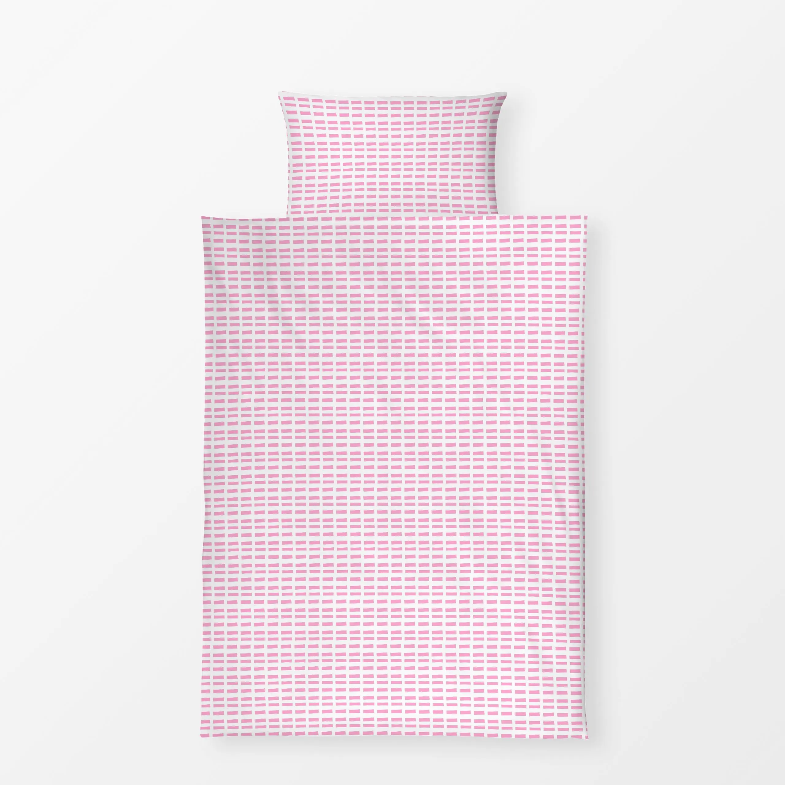 Bettwäsche Blütenpink mini stripes - Symbole & Muster - von „Lisa Jasmin Bauer"; Streifen, gestreift, Streifenmuster, streif...