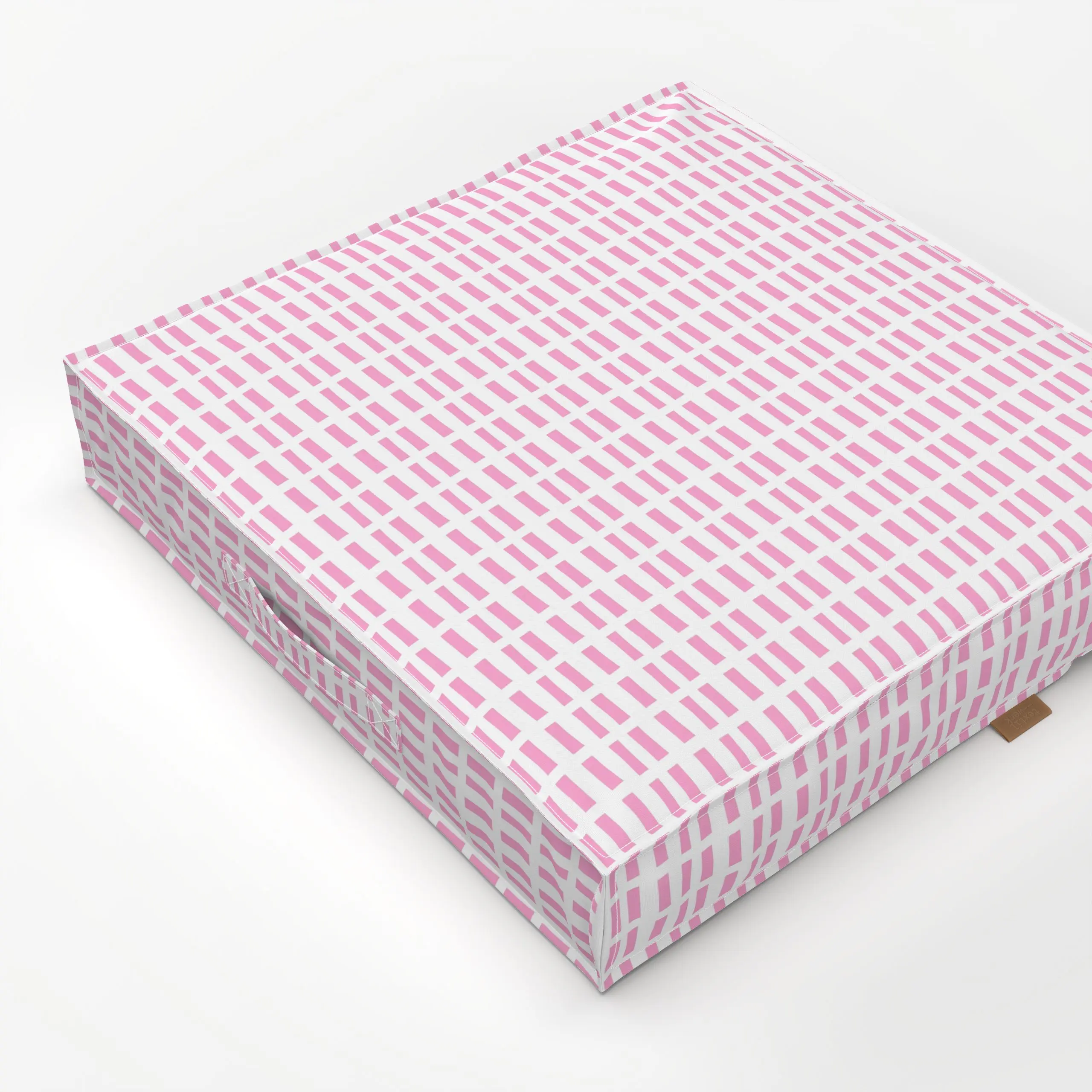 Bodenkissen Blütenpink mini stripes - Symbole & Muster - von „Lisa Jasmin Bauer"; Streifen, gestreift, Streifenmuster, strei...