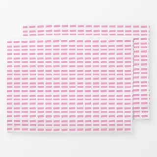 Tischset Blütenpink mini stripes