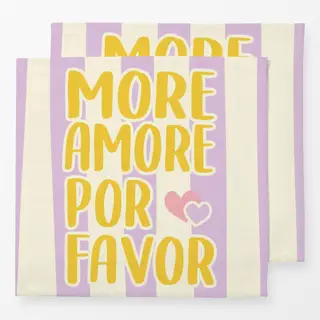 Servietten more Amore lila
