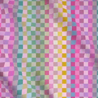Meterware Modern Checker Squares Pink