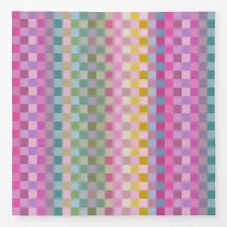 Tischdecke Modern Checker Squares Pink