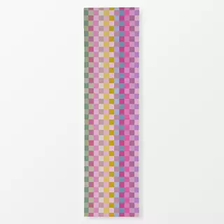 Tischläufer Modern Checker Squares Pink