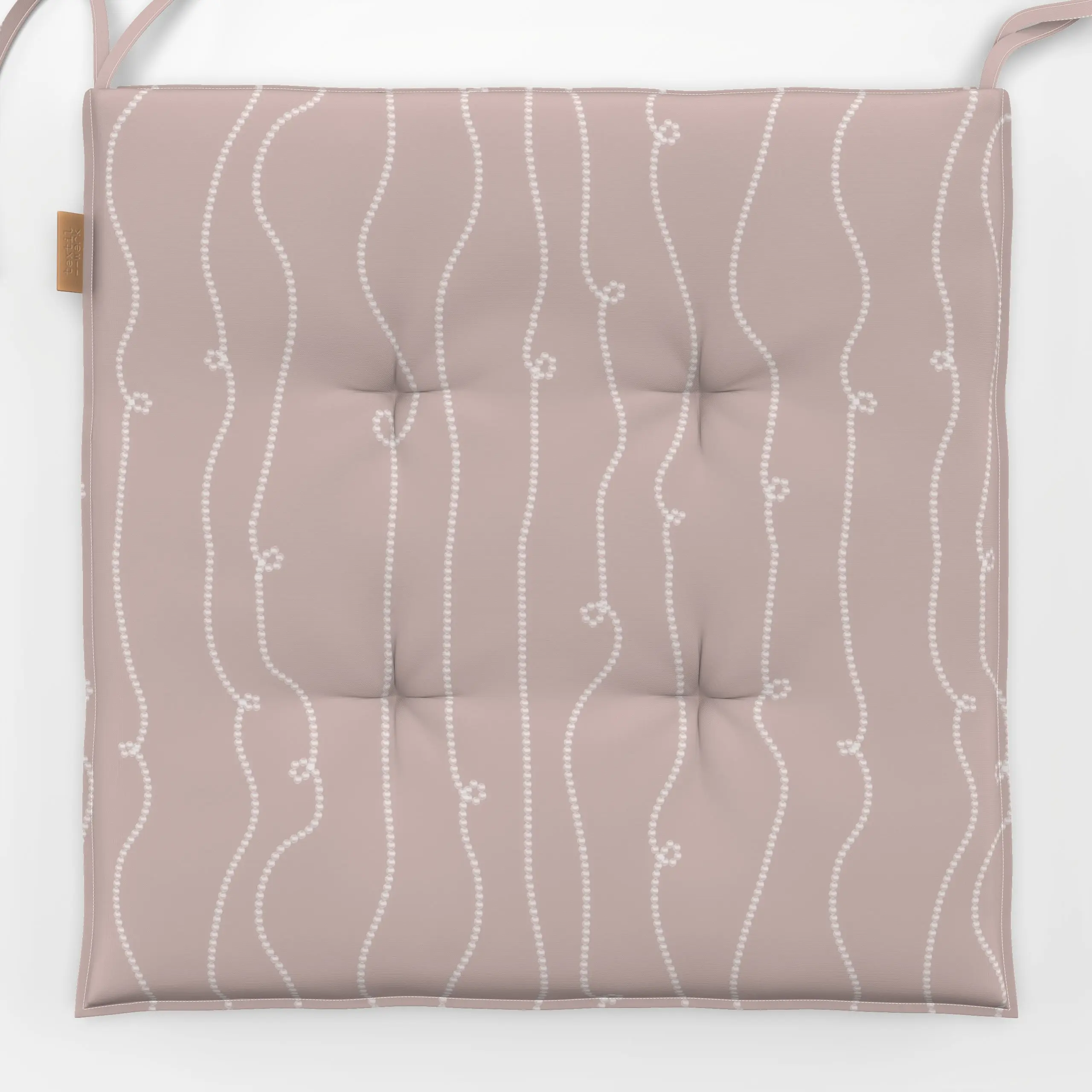 Sitzkissen Perlenkette Streifen Sand - Symbole & Muster - von „Sophie Augustin Illustration"; Streifen, organisch, gestreift...