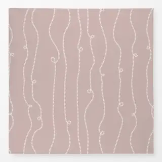 Tischdecke Perlenkette Streifen Sand