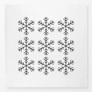 Tischdecke Weihnachtssterne schwarz