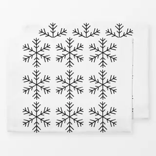 Tischset Weihnachtssterne schwarz