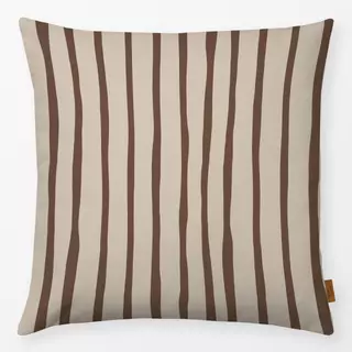 Kissen Coffee Stripes Beige