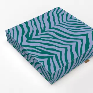 Bodenkissen Zebra Grün Lavendel