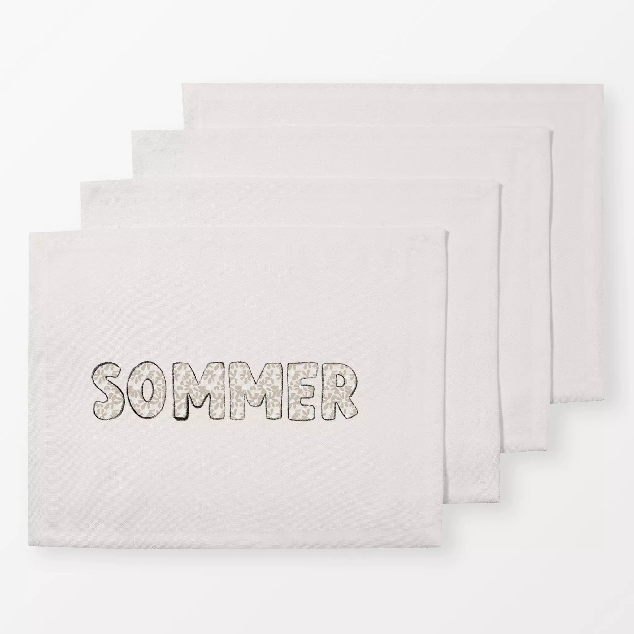 Tischset Sommer Blumen beige Sommer Blumen beige