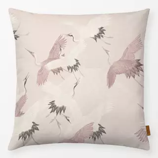 Kissen Japandi Vogeln beige